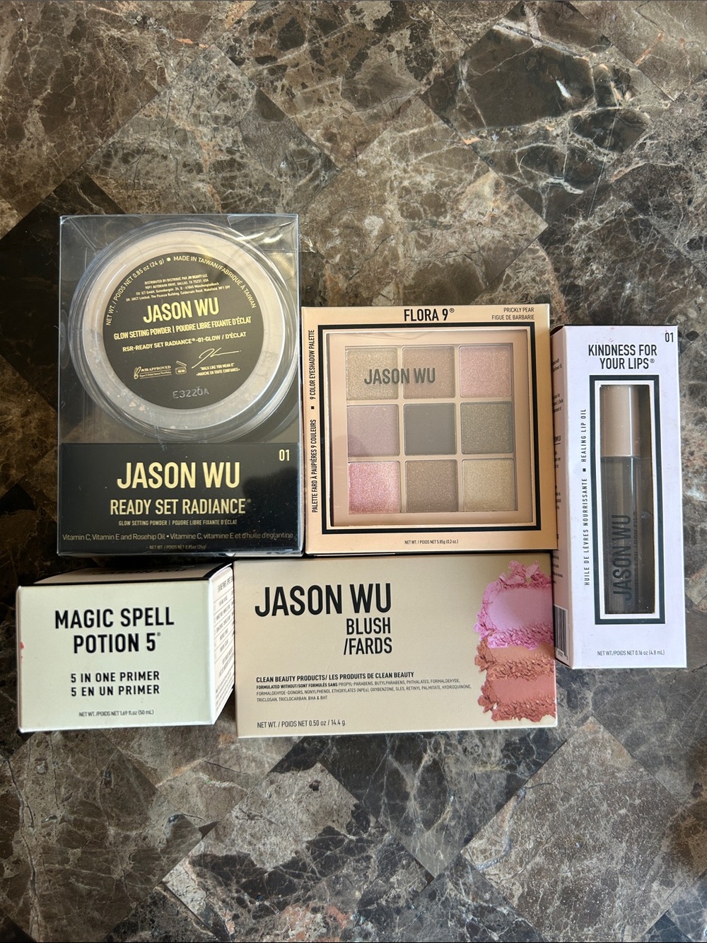 BNIB 🆕 Bundle of Jason Wu Clean Beauty/Primer, Powder, Blush, Lip Oil, Eyeshadow